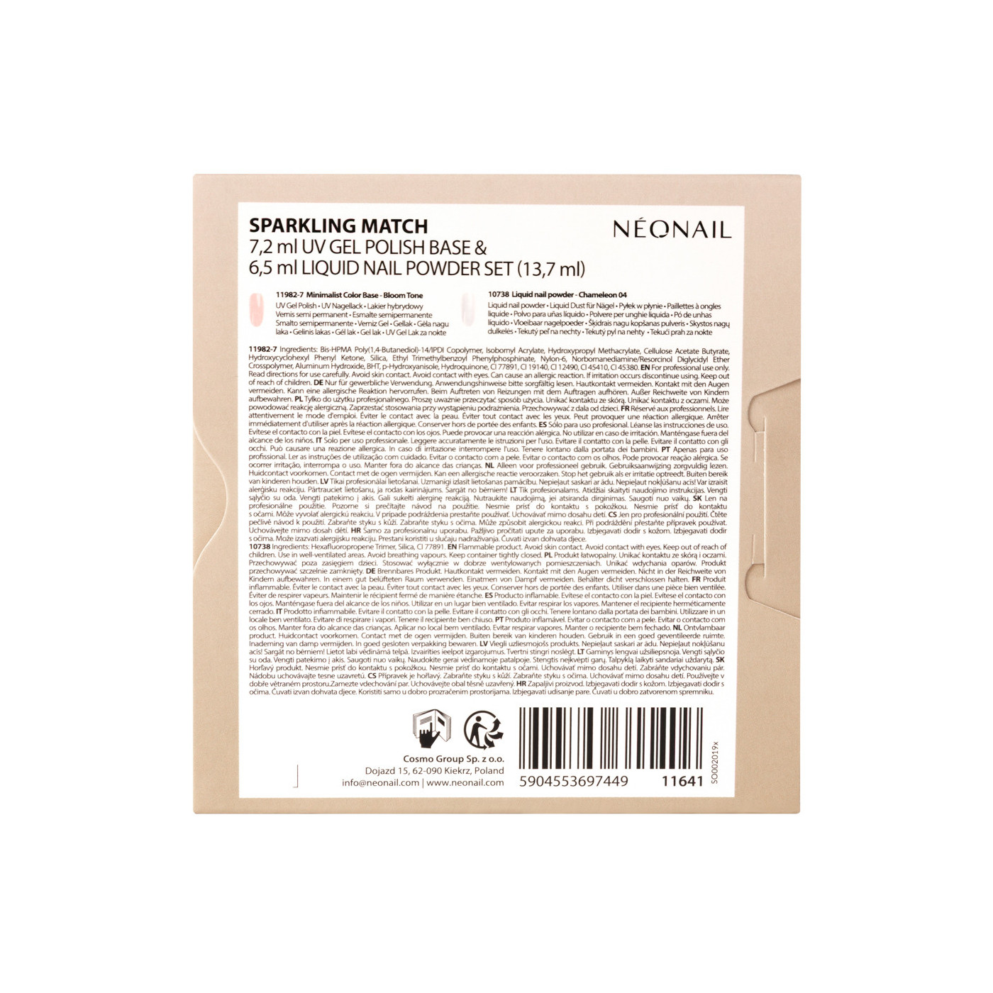 Sparkling Match – Set Base 7,2 ml & Polvere Unghie Liquida 6,5 ml Sparkling Match – Set Base 7,2 ml & Polvere Unghie Liquida 6,5 ml
